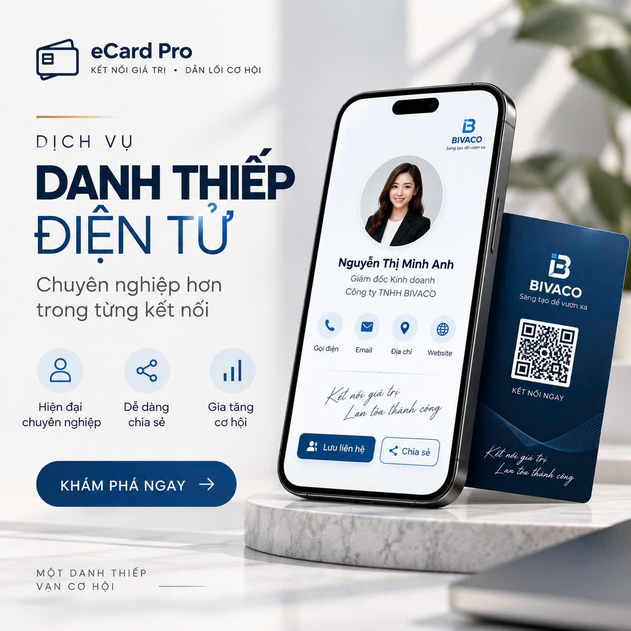 Không chỉ là một trang danh thiếp