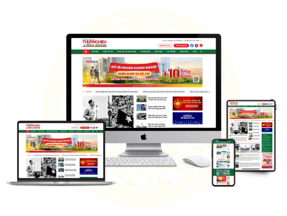 Website tạp chí Thương hiệu & Sản phẩm
