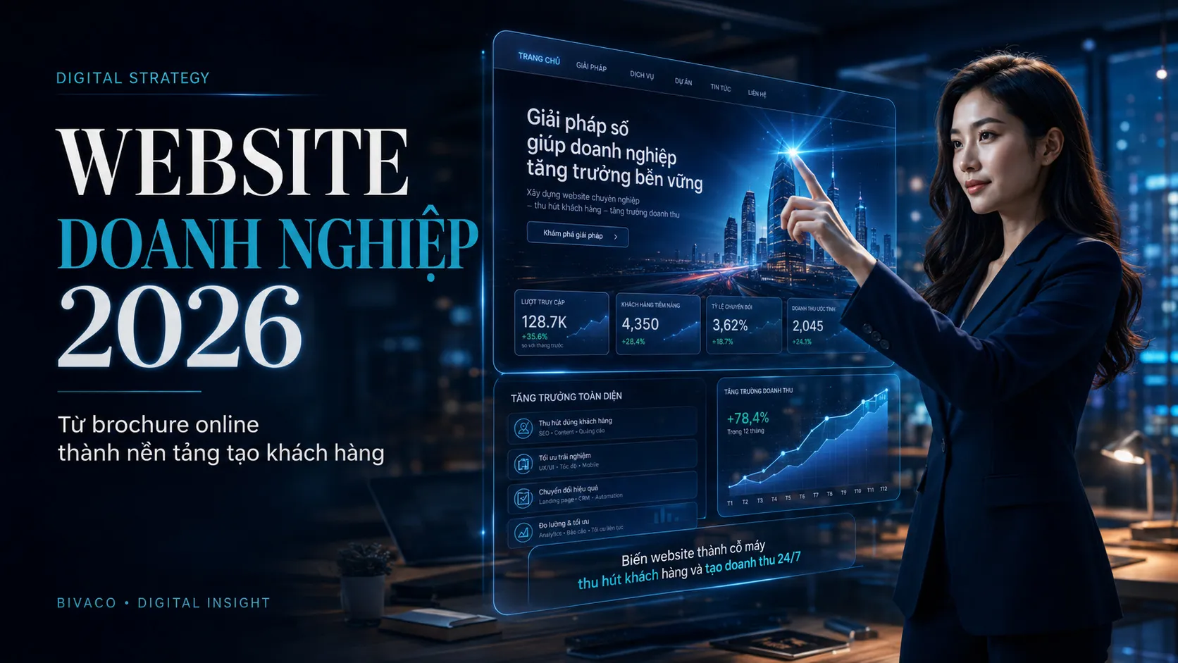 Website doanh nghiệp 2026: Từ “brochure online” thành nền tảng tạo khách hàng và dữ liệu