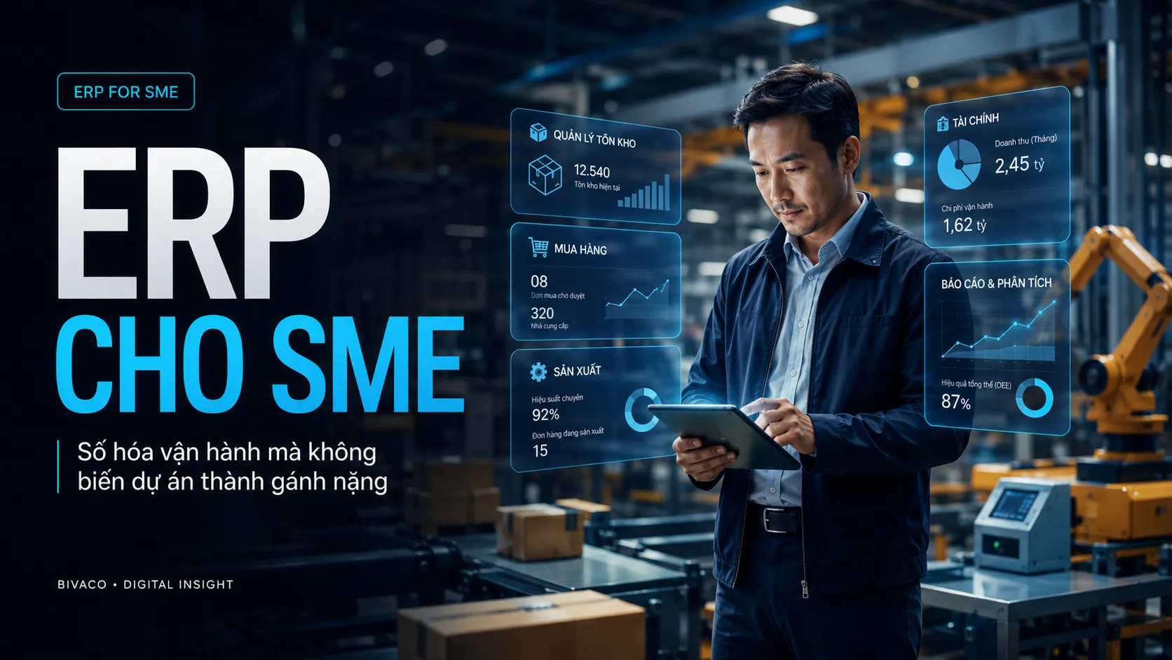 ERP “vừa đủ” cho SME: Số hóa lõi vận hành mà không biến dự án thành gánh nặng