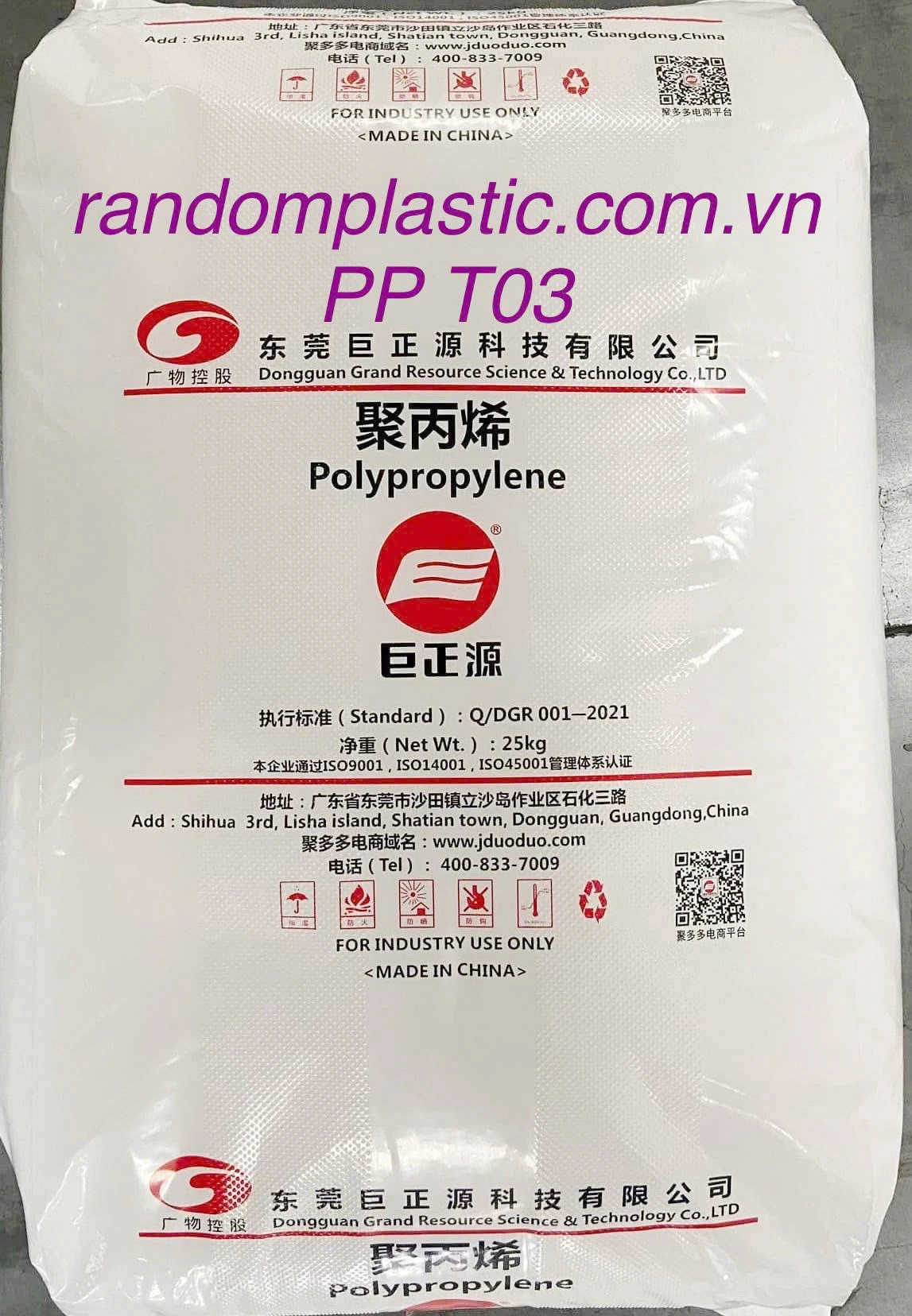 Hạt nhựa nguyên sinh PP T03