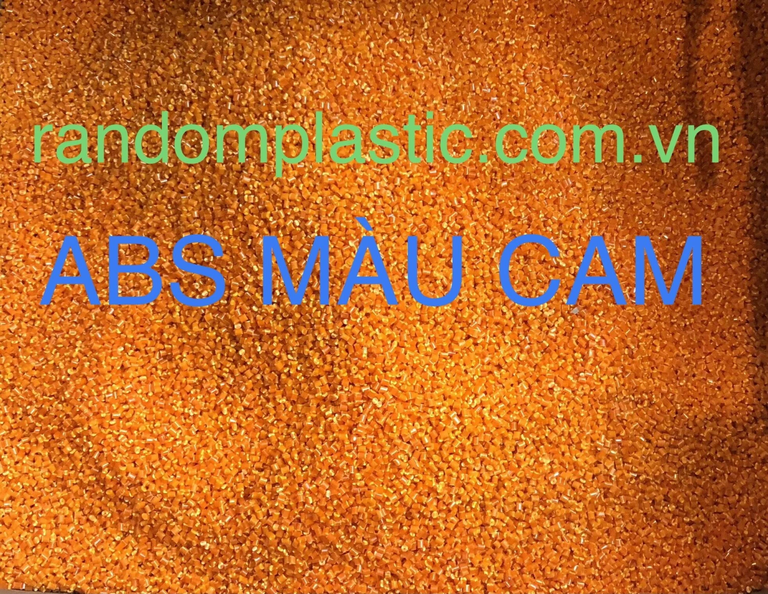 Hạt nhựa tái sinh ABS màu cam