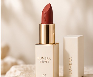 Son Lì LUMERA Velvet Màu 05 Đỏ Đất 3.5g